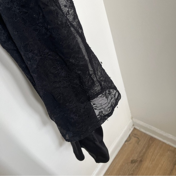 AFRM Elegant Amala Lace Dress Black Size M - Picture 8 of 9